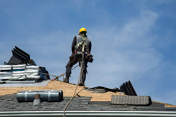 Professional Roof Replacement technician working in Melrose, NY